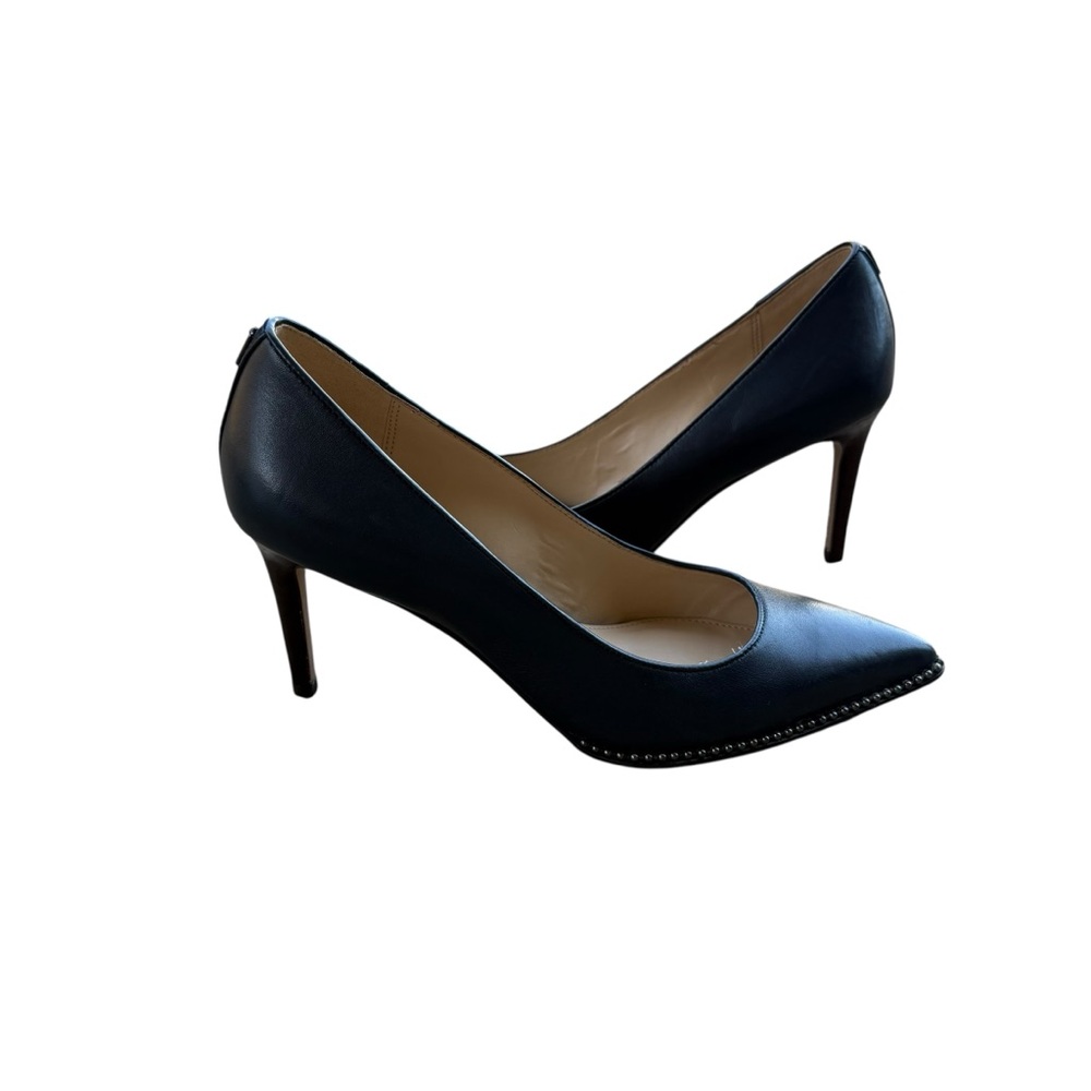 Coach Vonna Navy Blue Pointed Toe Pumps Size 6.5 - Picture 1 of 9